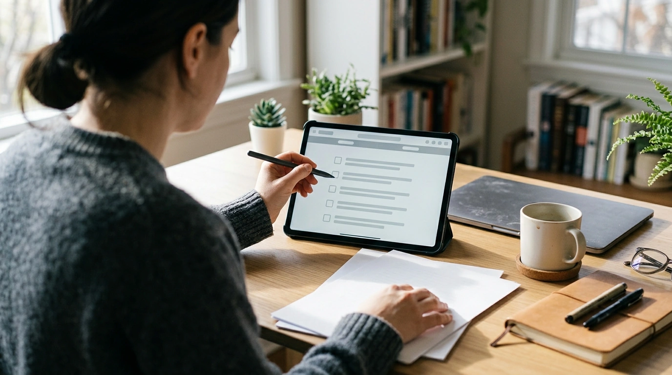 Rewrite Faster: Editable Checklist for Clear Writing